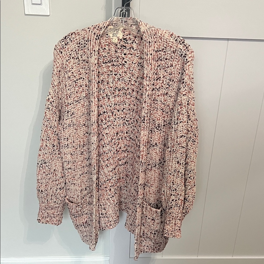 Hippie Rose Multicolor Knit Cardigan